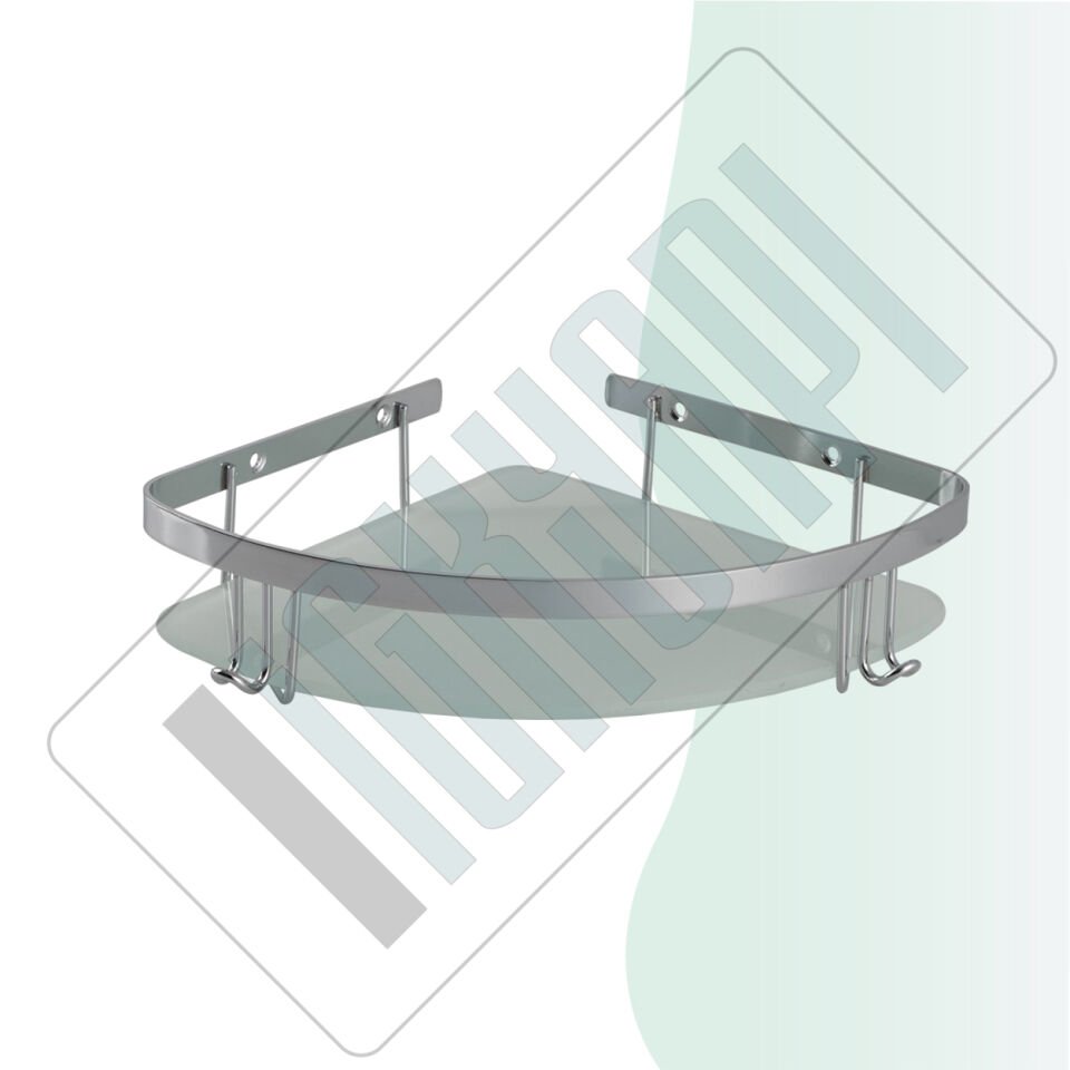 İGK YAPI - Çelik Banyo Zerrin Tekli Camlı Süngerlik Paslanmaz 304 (P10-013)