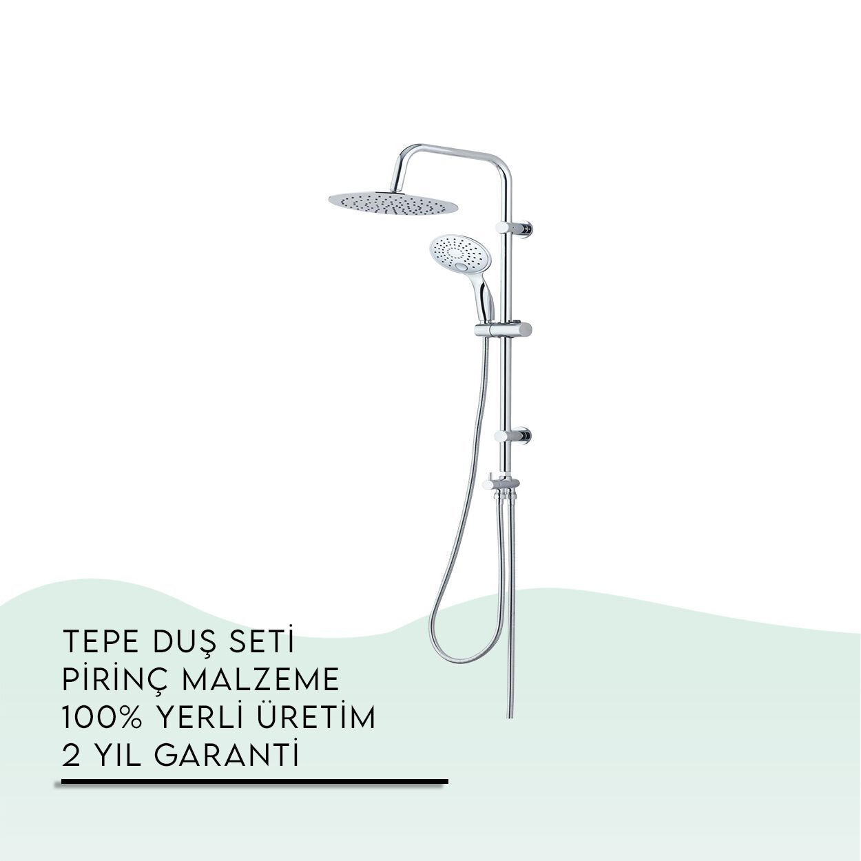 İGK YAPI - TEMA Rain-Plus Slim Tepe Duş Seti (53235)