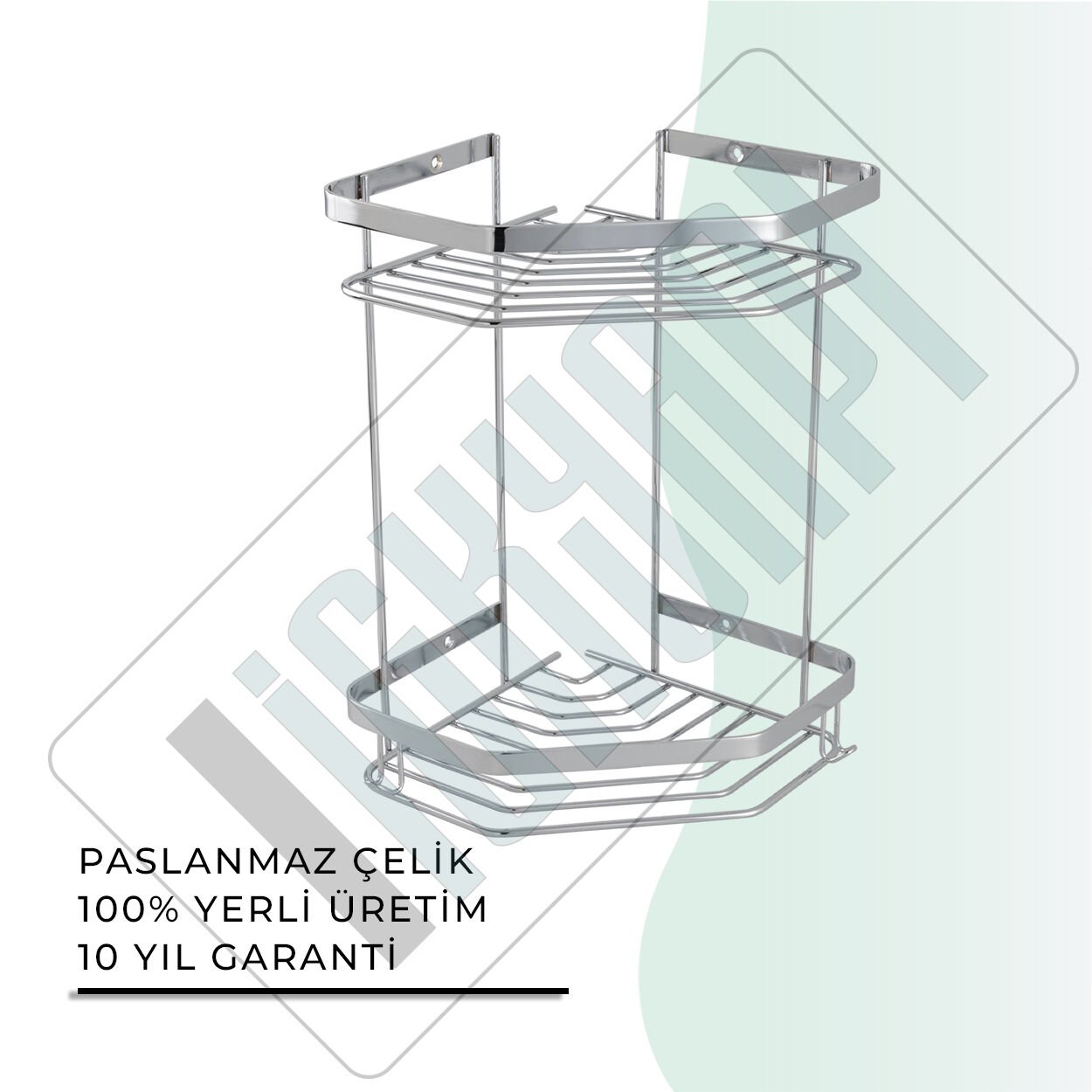 İGK YAPI - Çelik Banyo Erpa İkili Süngerlik Paslanmaz 304 (P10-020)
