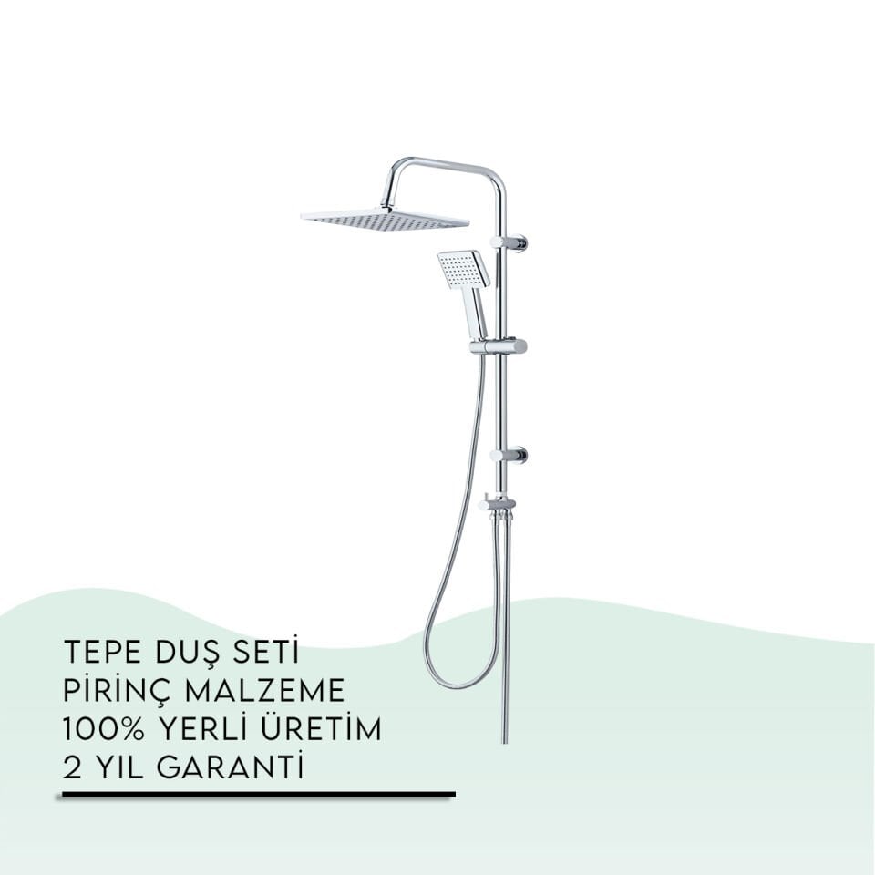 İGK YAPI - TEMA Rain-Plus Tetra Tepe Duş Seti (53236)