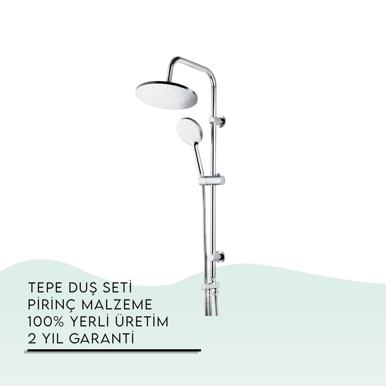 İGK YAPI - TEMA Rain-Plus Nero Tepe Duş Seti (53237)