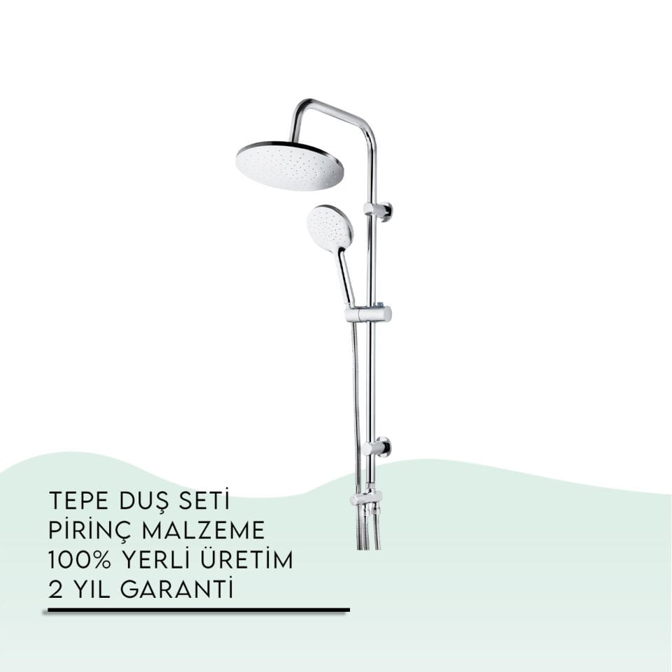 İGK YAPI - TEMA Rain-Plus Nero Tepe Duş Seti (53237)