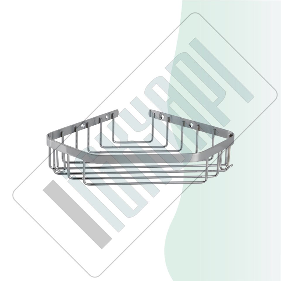 İGK YAPI - Çelik Banyo Selen Tekli Şampuanlık 19x19cm (P10-025)