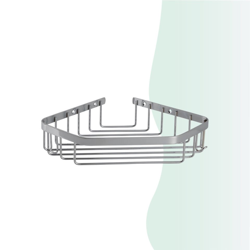 İGK YAPI - Çelik Banyo Selen Tekli Şampuanlık 19x19cm (P10-025)