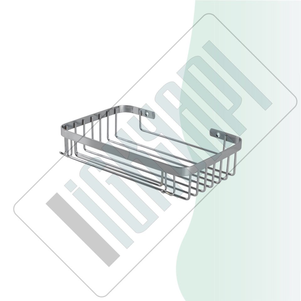 İGK YAPI - Çelik Banyo Taci Tekli Şampuanlık 23x15cm 304 (P10-028)