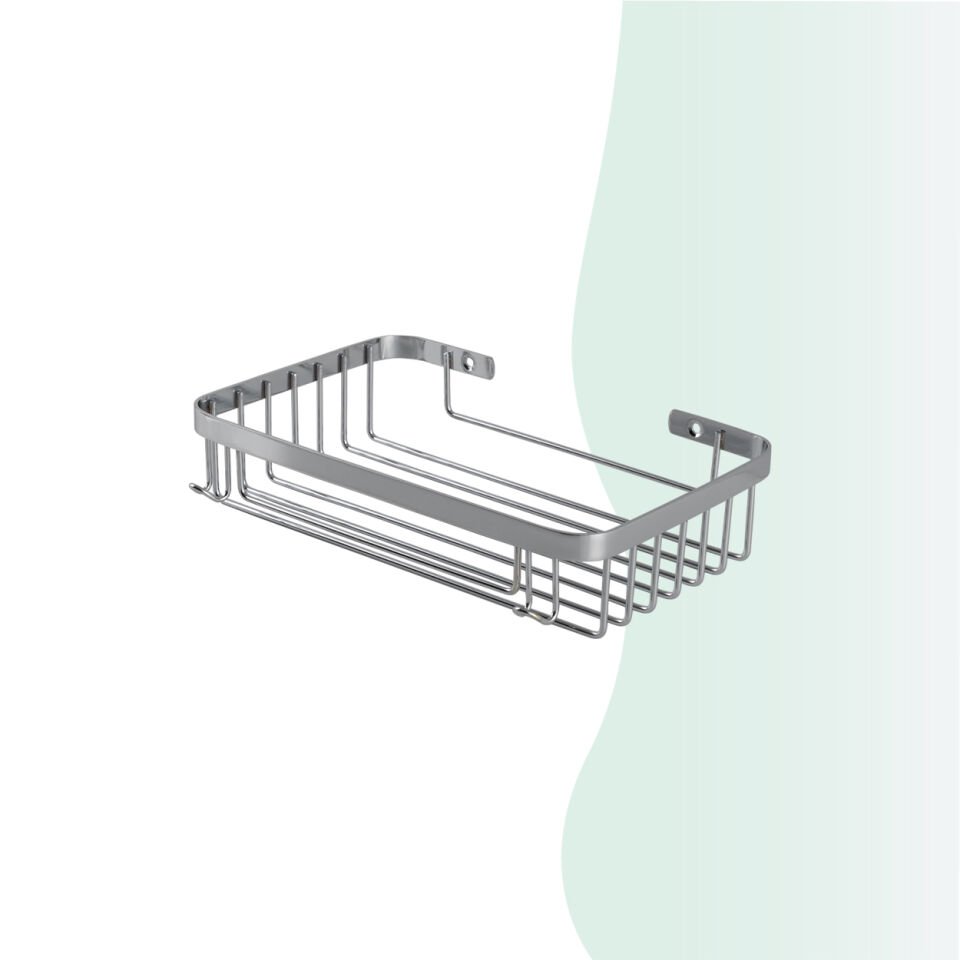 İGK YAPI - Çelik Banyo Taci Tekli Şampuanlık 23x15cm 304 (P10-028)