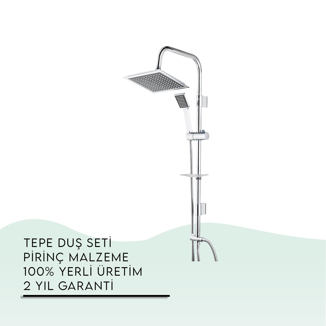 İGK YAPI - TEMA Rain-Pratik Quadro (1f) Tepe Duş Seti (53260)