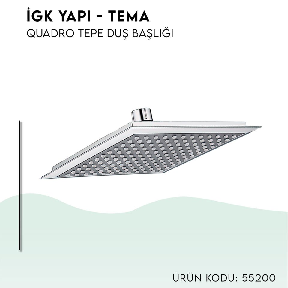 İGK YAPI - TEMA Quadro Tepe Duş Başlığı (55200)