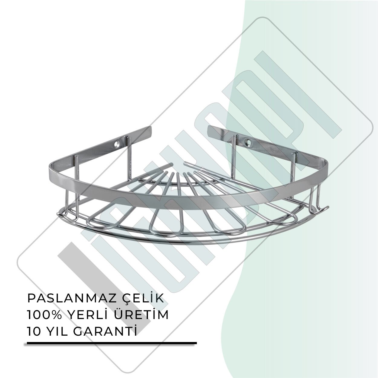 İGK YAPI - Çelik Banyo Zirve Tekli Süngerlik Paslanmaz 304 (P10-040)