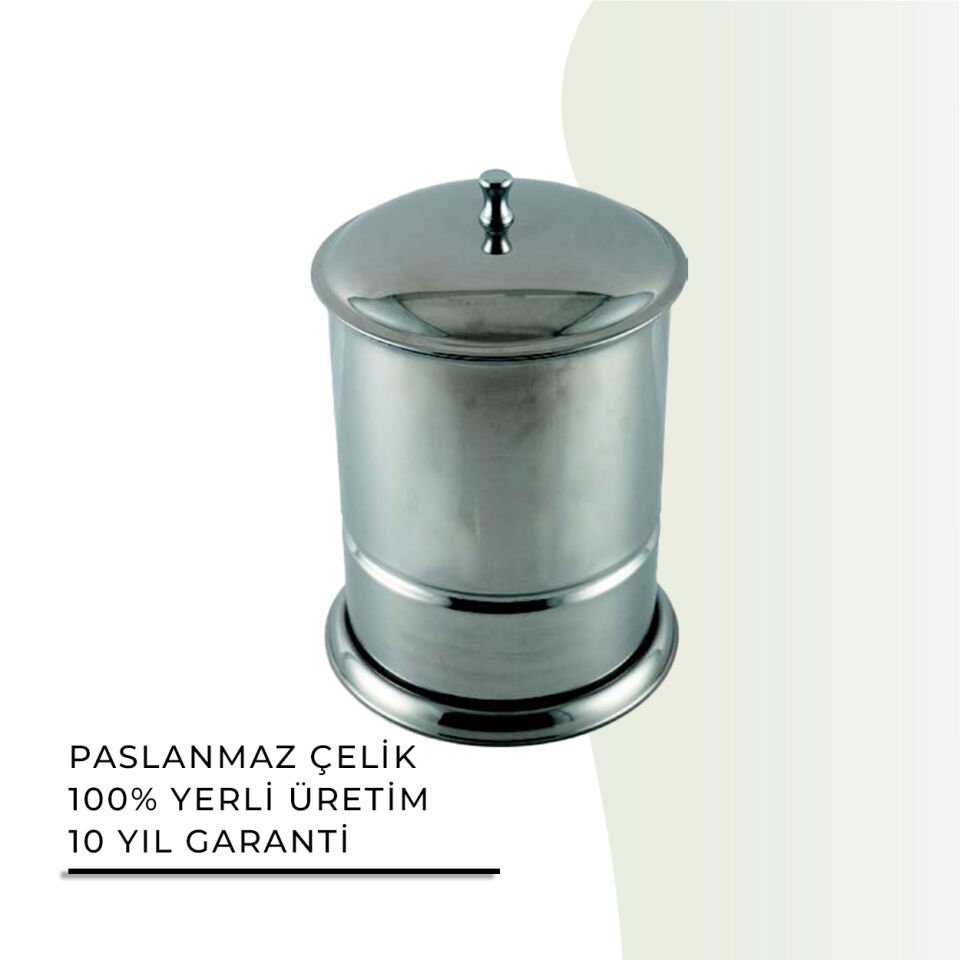 İGK YAPI - Çelik Banyo Cihan Çöp Kovası Krom (70-007)