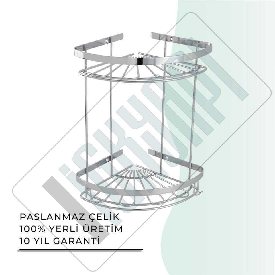 İGK YAPI - Çelik Banyo Zirve İkili Süngerlik Paslanmaz 304 (P10-041)