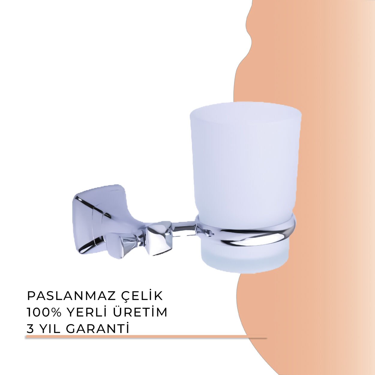 İGK YAPI - Duxxa Eiffel Montajlı Diş Fırçalık Krom (A.1404)