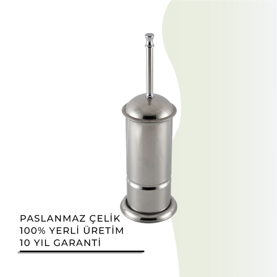 İGK YAPI - Çelik Banyo Cihan Klozet Fırçası Krom (70-001)