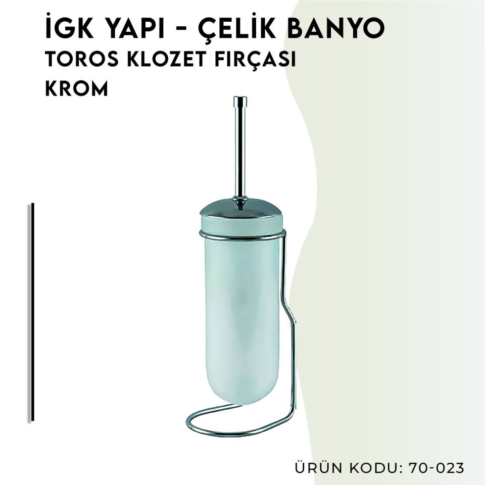 İGK YAPI - Çelik Banyo Toros Klozet Fırçası (70-023)