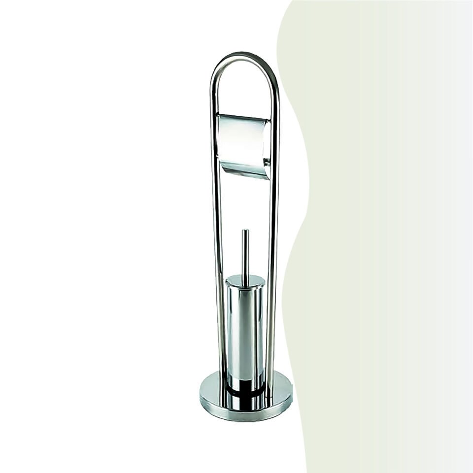 İGK YAPI - Çelik Banyo Ayaklı Klozet Fırçalık 430 (70-059)