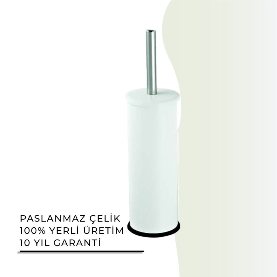 İGK YAPI - Çelik Banyo Klozet Fırçası Beyaz (70-131)