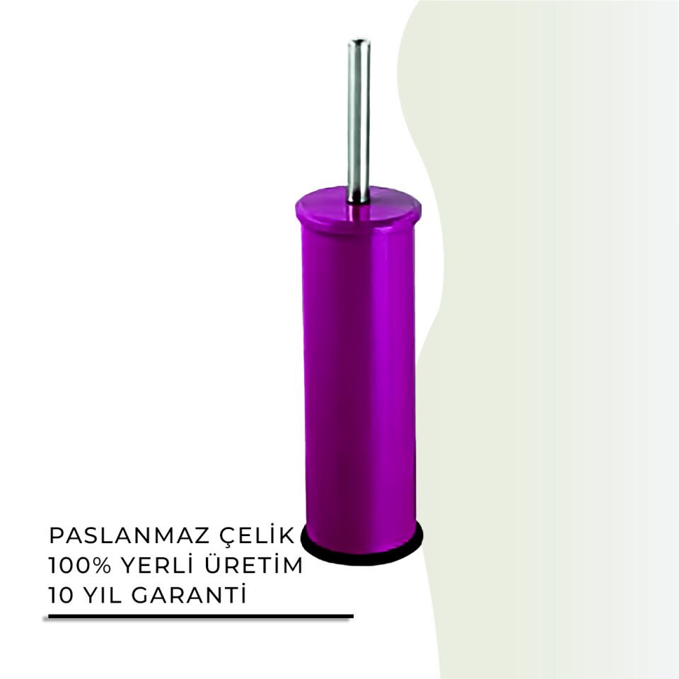 İGK YAPI - Çelik Banyo Klozet Fırçası Fuşya (70-134)