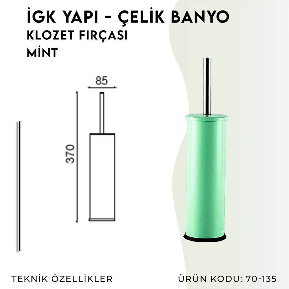 İGK YAPI - Çelik Banyo Klozet Fırçası Mind (70-135)