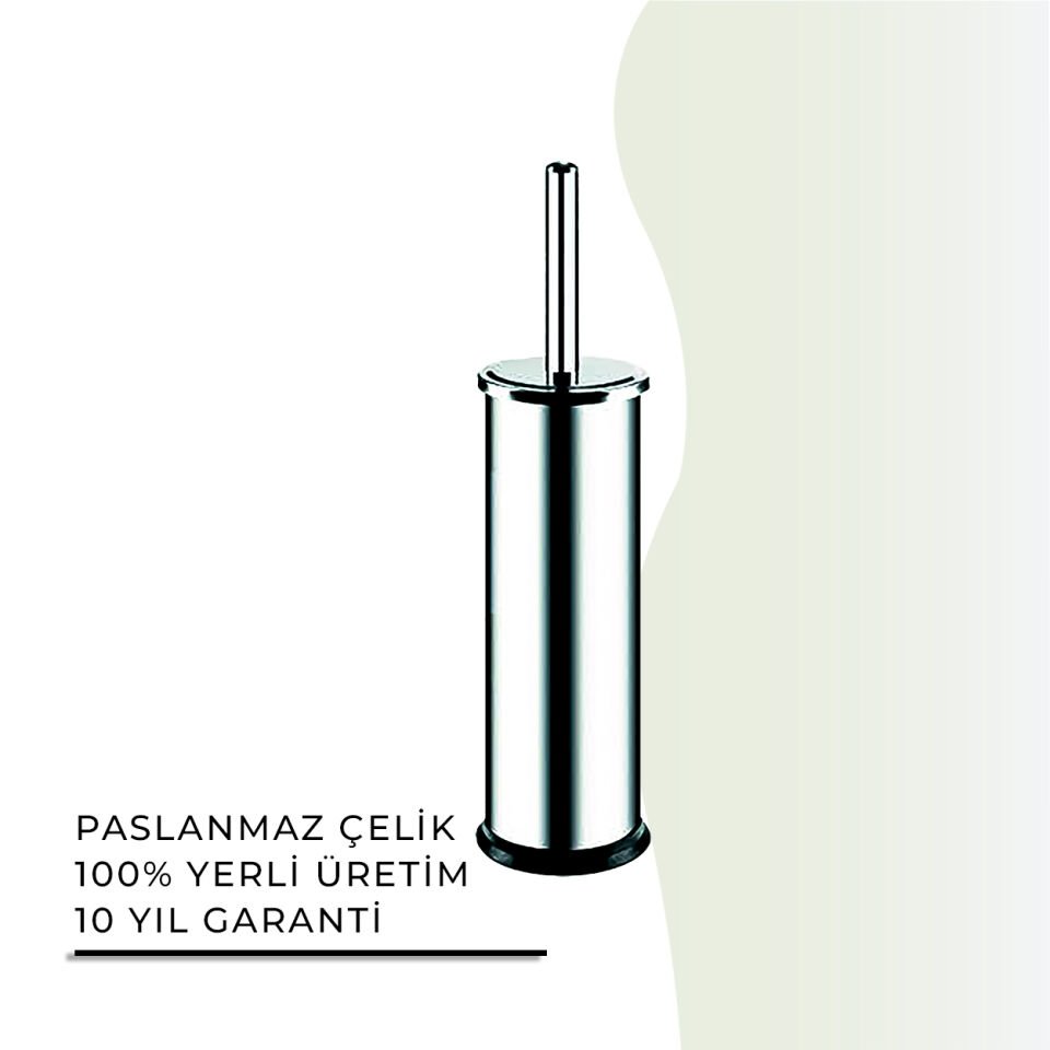 İGK YAPI - Çelik Banyo Mikro Eko Plastik Borulu Montajlı Klozet Fırçası 430 (70-172)