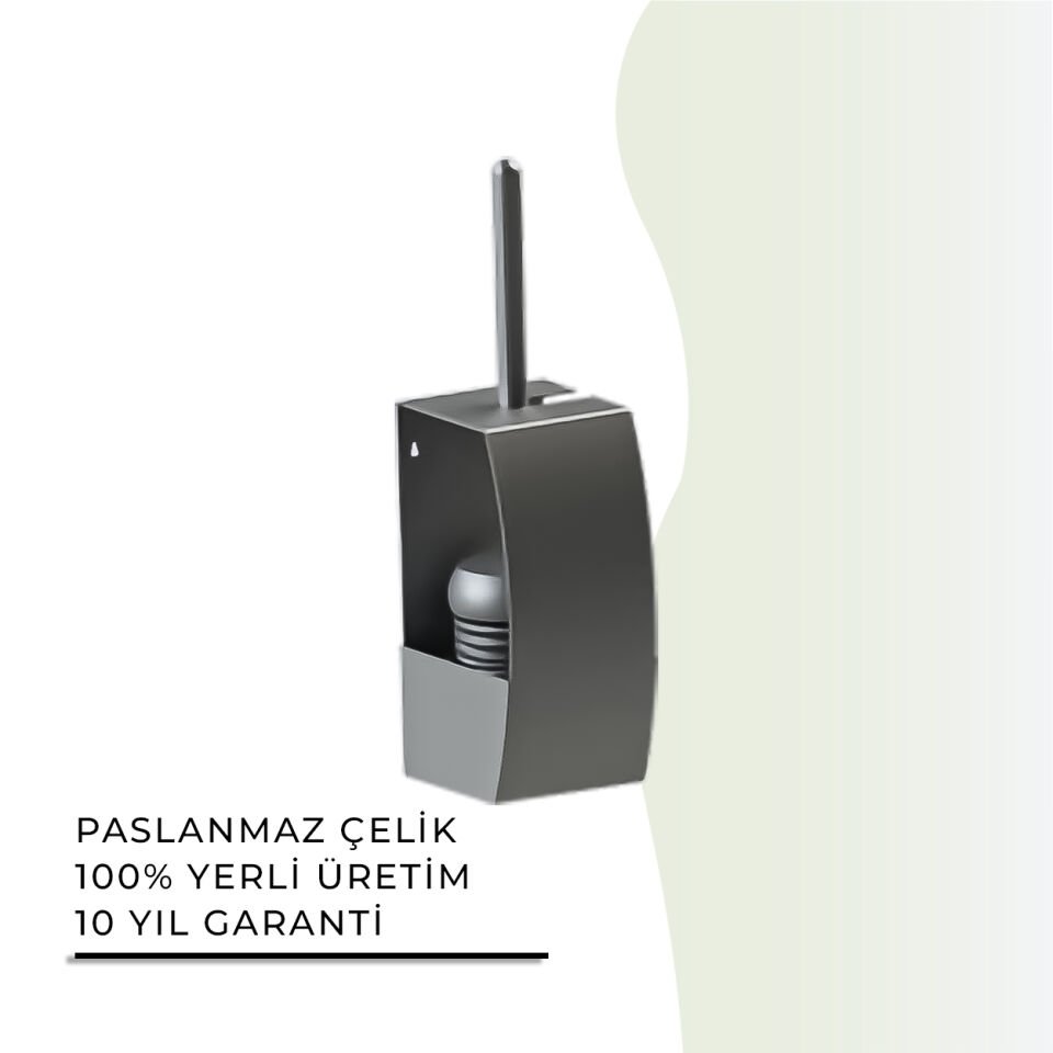 İGK YAPI - Çelik Banyo Duvara Monte Klozet Fırçası 304(71-438)