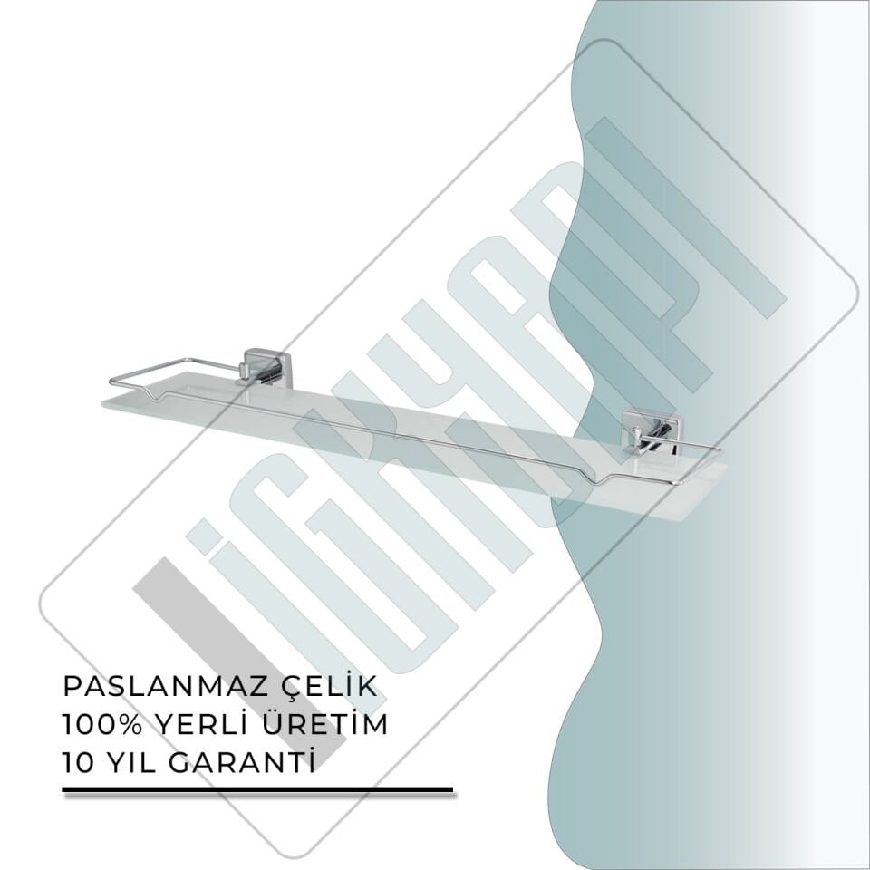 İGK YAPI - Çelik Banyo Vizyon Ayna Etajeri (VZ10-005)