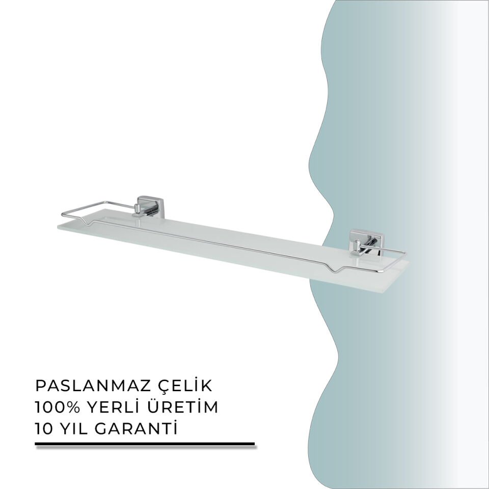İGK YAPI - Çelik Banyo Vizyon Ayna Etajeri (VZ10-005)