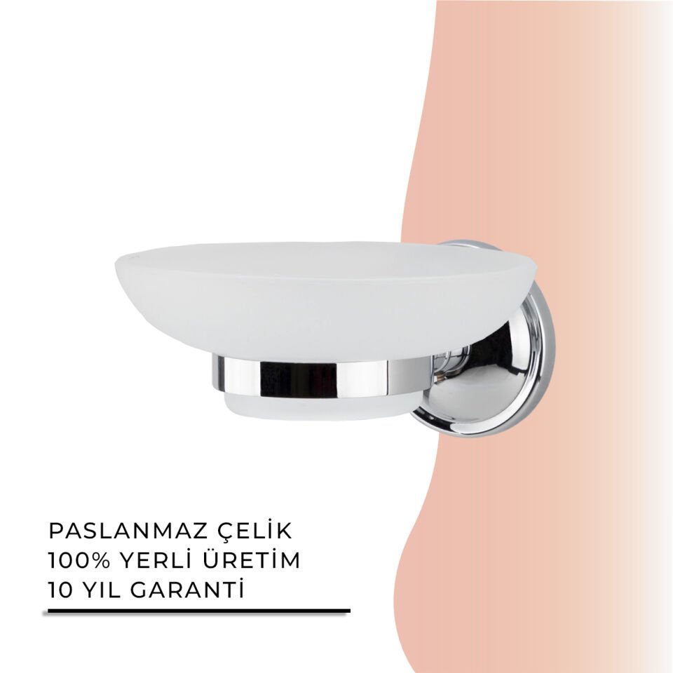 İGK YAPI - Çelik Banyo Bella Sabunluk (BS10-003)