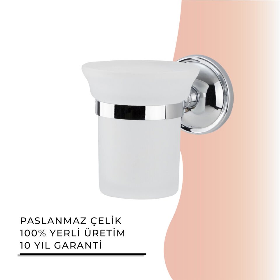 İGK YAPI - Çelik Banyo Bella Diş Fırçalık (BS10-004)
