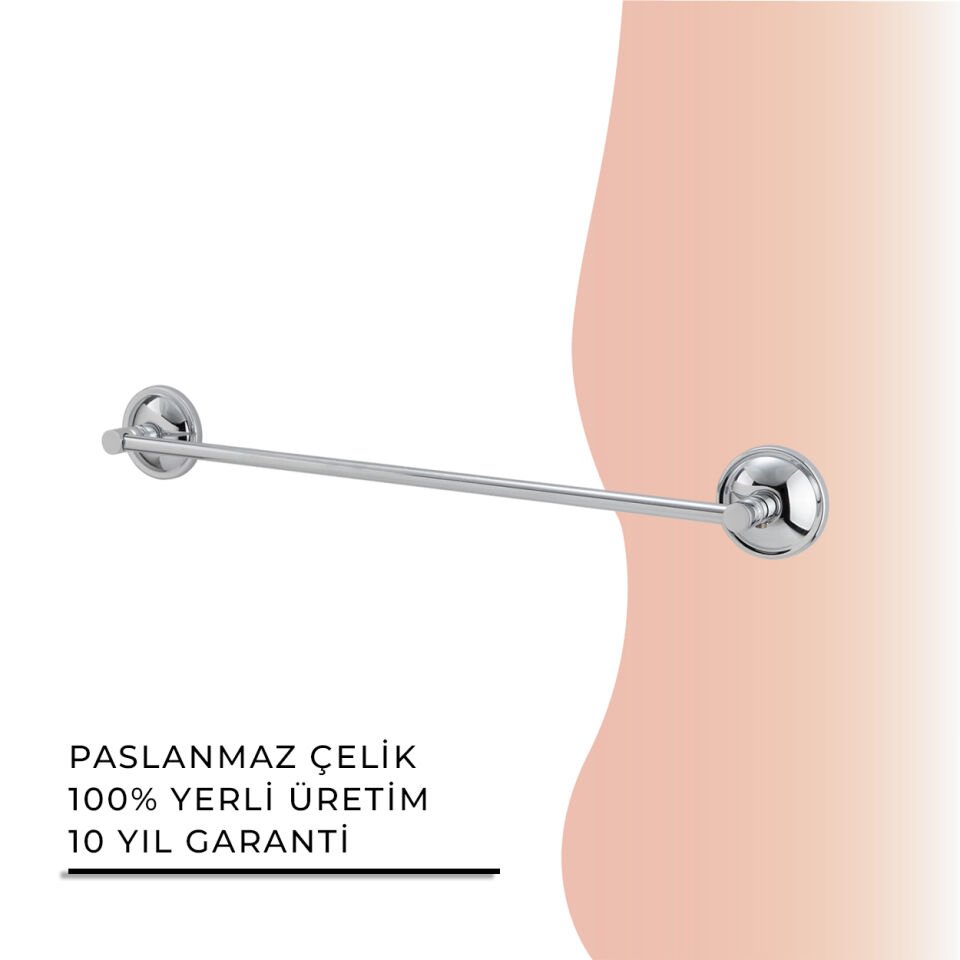 İGK YAPI - Çelik Banyo Bella Uzun Havluluk 40cm (BS10-006)