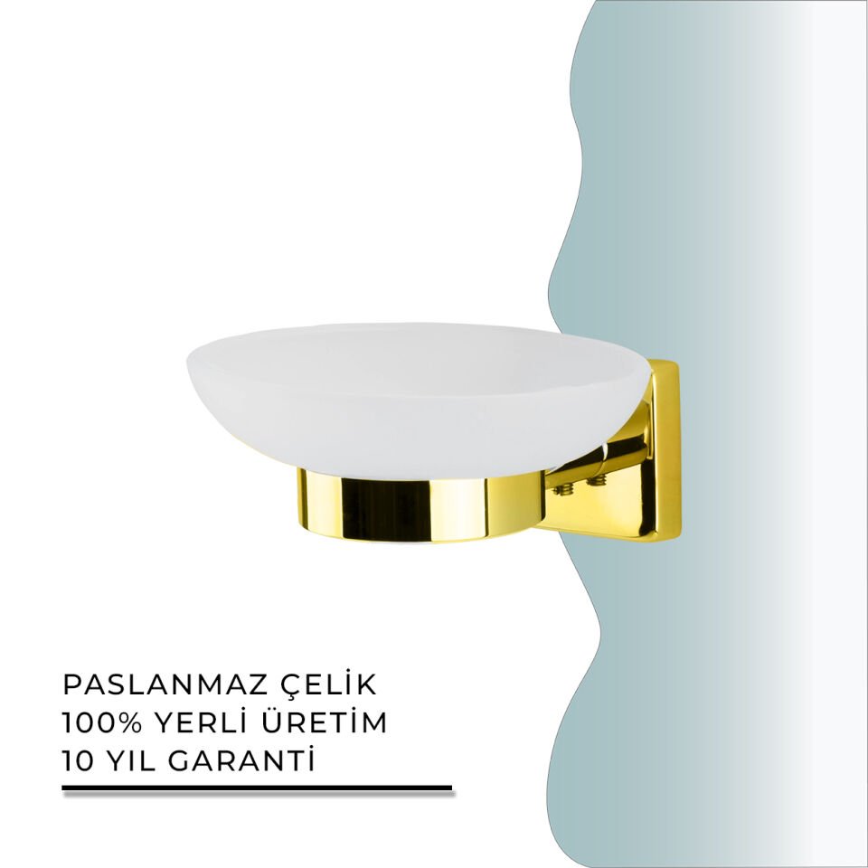 İGK YAPI - Çelik Banyo Vizyon Gold Montajlı Sabunluk (VZ10-003.1)