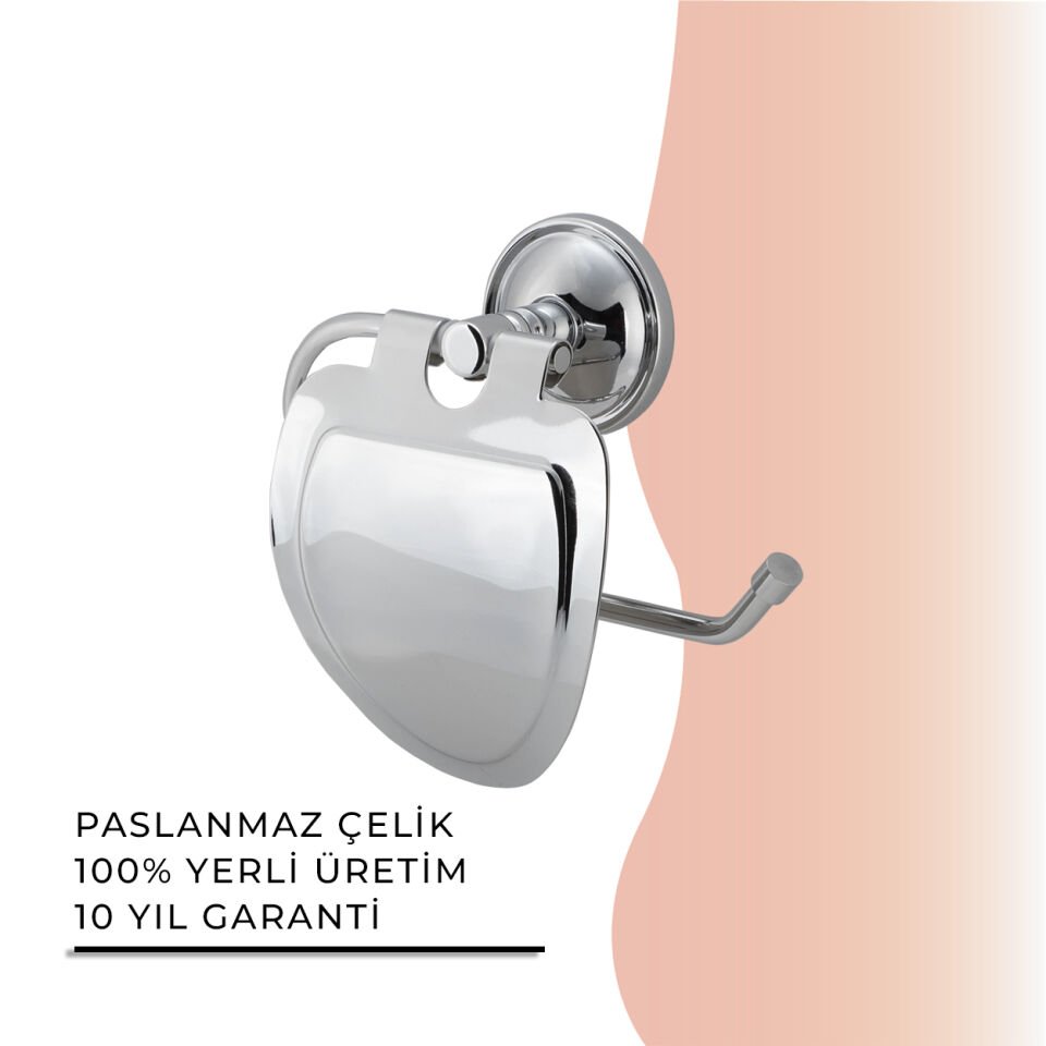 İGK YAPI - Çelik Banyo Bella Gala Kapak Tuvalet Kâğıtlığı(BS10-015)