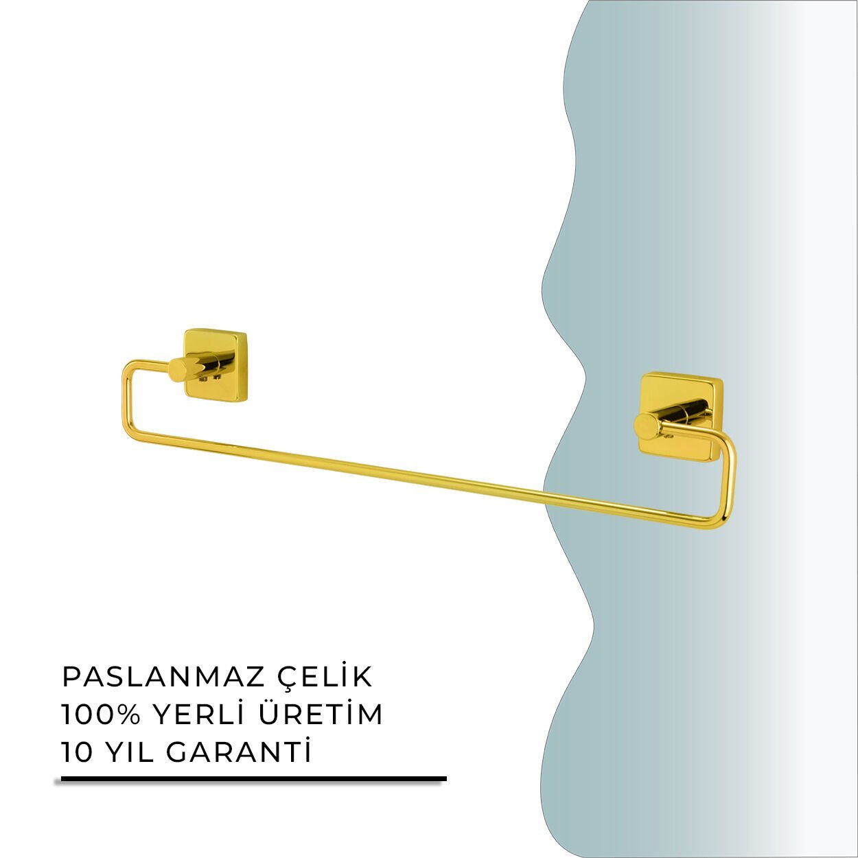 İGK YAPI - Çelik Banyo Vizyon Gold Uzun Havluluk 45cm (VZ10-006.1)