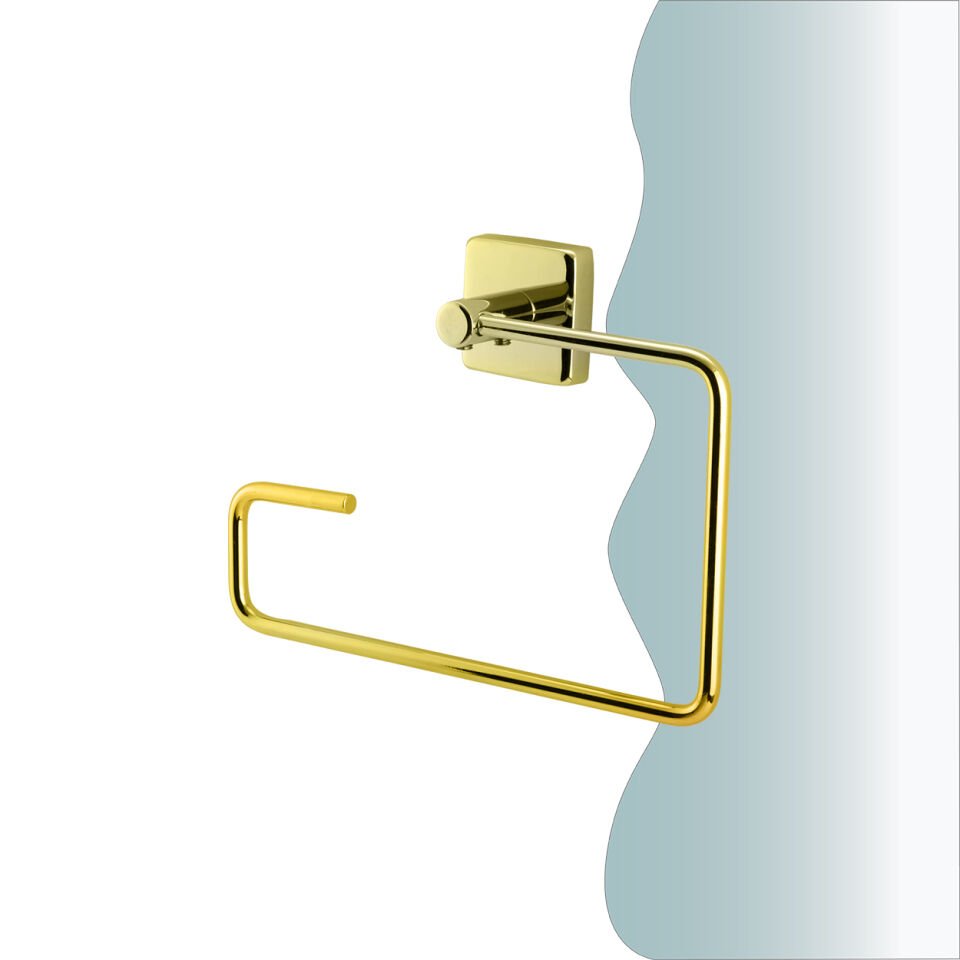 İGK YAPI - Çelik Banyo Vizyon Gold Kare Havluluk (VZ10-008.1)
