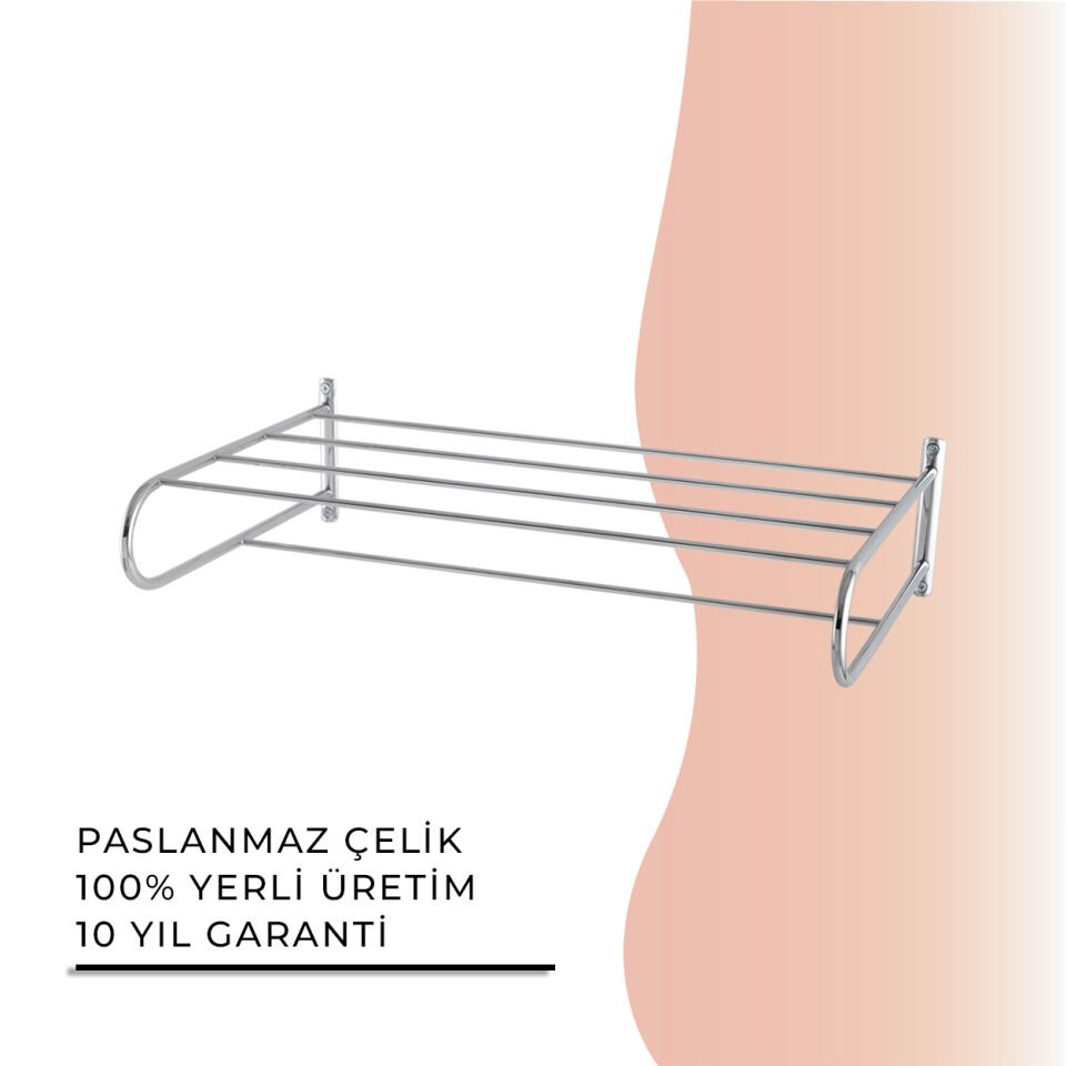 İGK YAPI - Çelik Banyo Bella Tel Raf Havluluk 50cm (30-003)