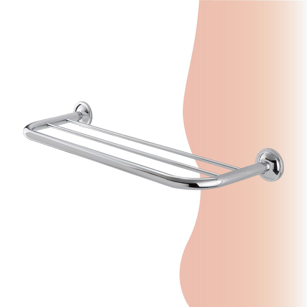 İGK YAPI - Çelik Banyo Bella Üçlü Uzun Havluluk 50cm (30-013)