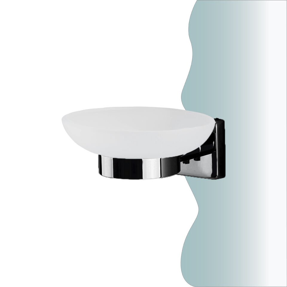 İGK YAPI - Çelik Banyo Vizyon Mat Siyah Montajlı Sabunluk (VZ10-003.4)