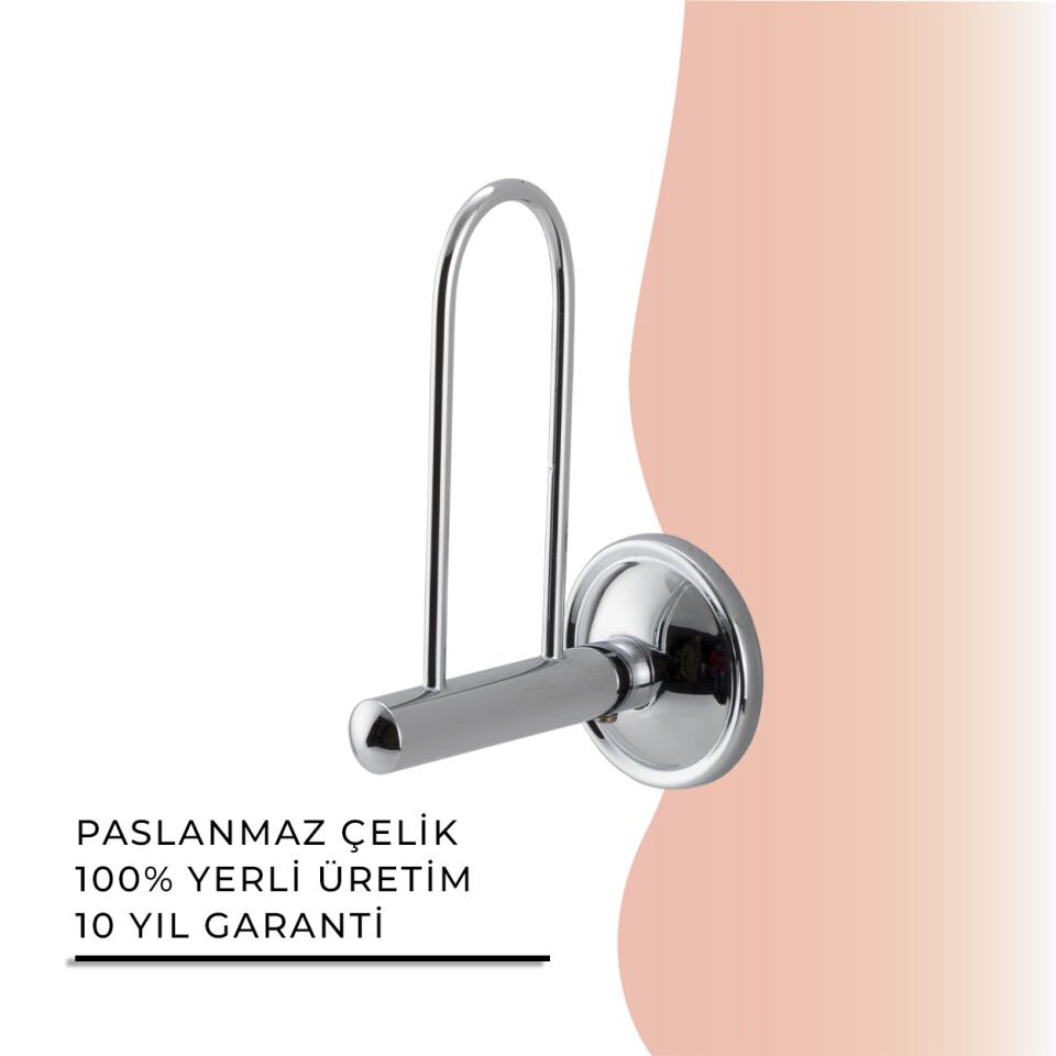 İGK YAPI - Çelik Banyo Bella Yedek Tuvalet Kâğıtlığı (30-051)