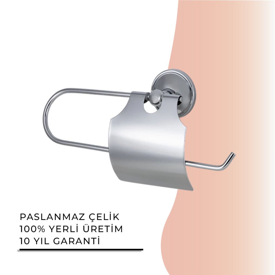 İGK YAPI - Çelik Banyo Bella Jule Kapaklı Kâğıt Havluluk (30-058)