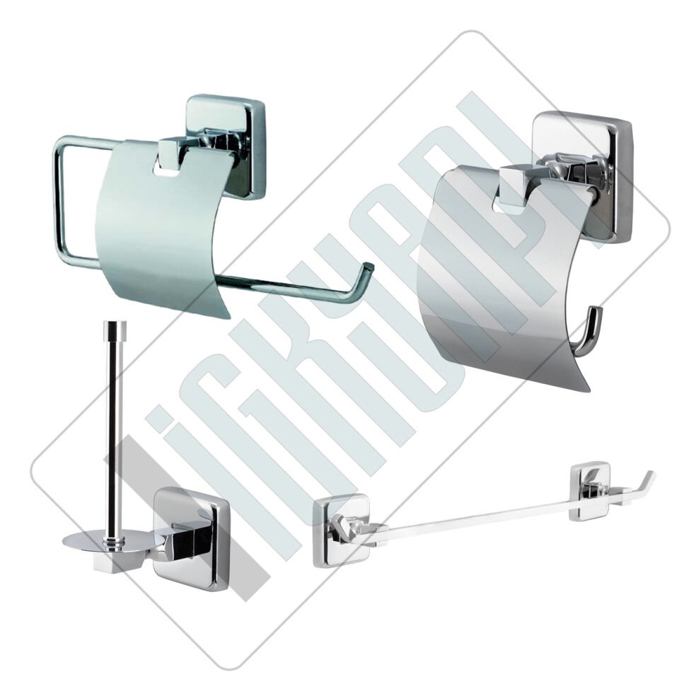 İGK YAPI - Çelik Banyo Kumru Banyo Aksesuar Seti -8(4 Parça)