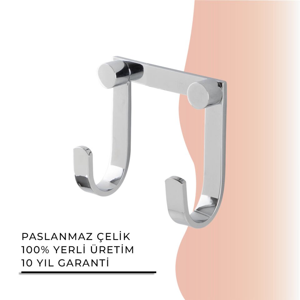 İGK YAPI - Çelik Banyo Bella Linda İkili Askılık (40-046)