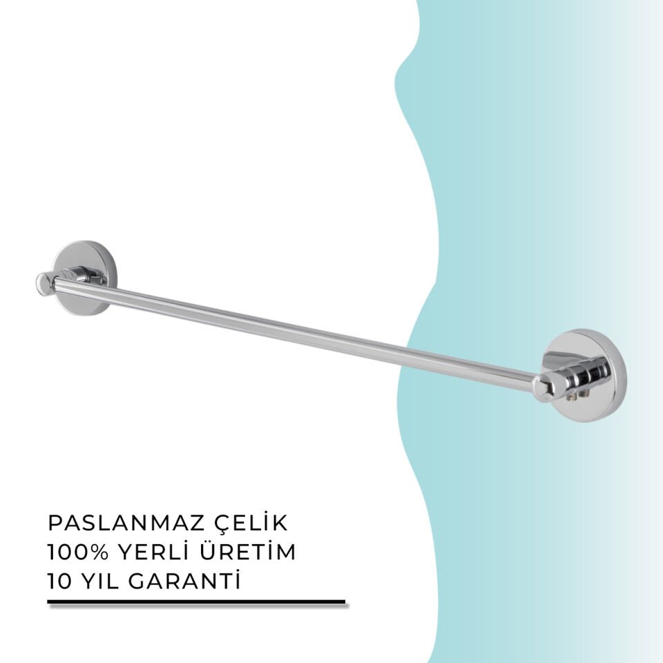 İGK YAPI - Çelik Banyo Karaca Uzun Havluluk 40cm (KR10-006)