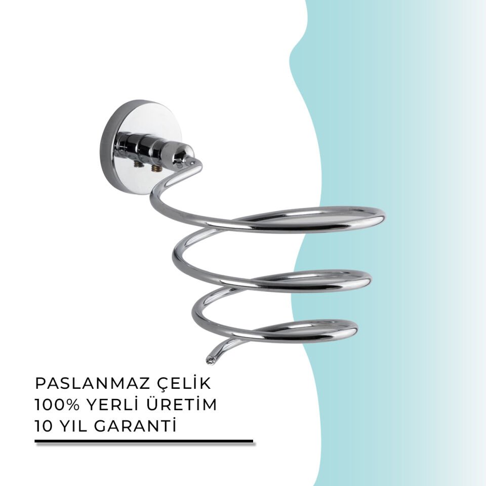 İGK YAPI - Çelik Banyo Karaca Fön Askılık (KR10-018)