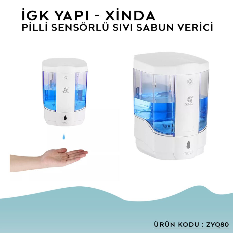 İGK YAPI – XinDa Fotoselli Sıvı Sabun Dispanseri (ZYQ80)