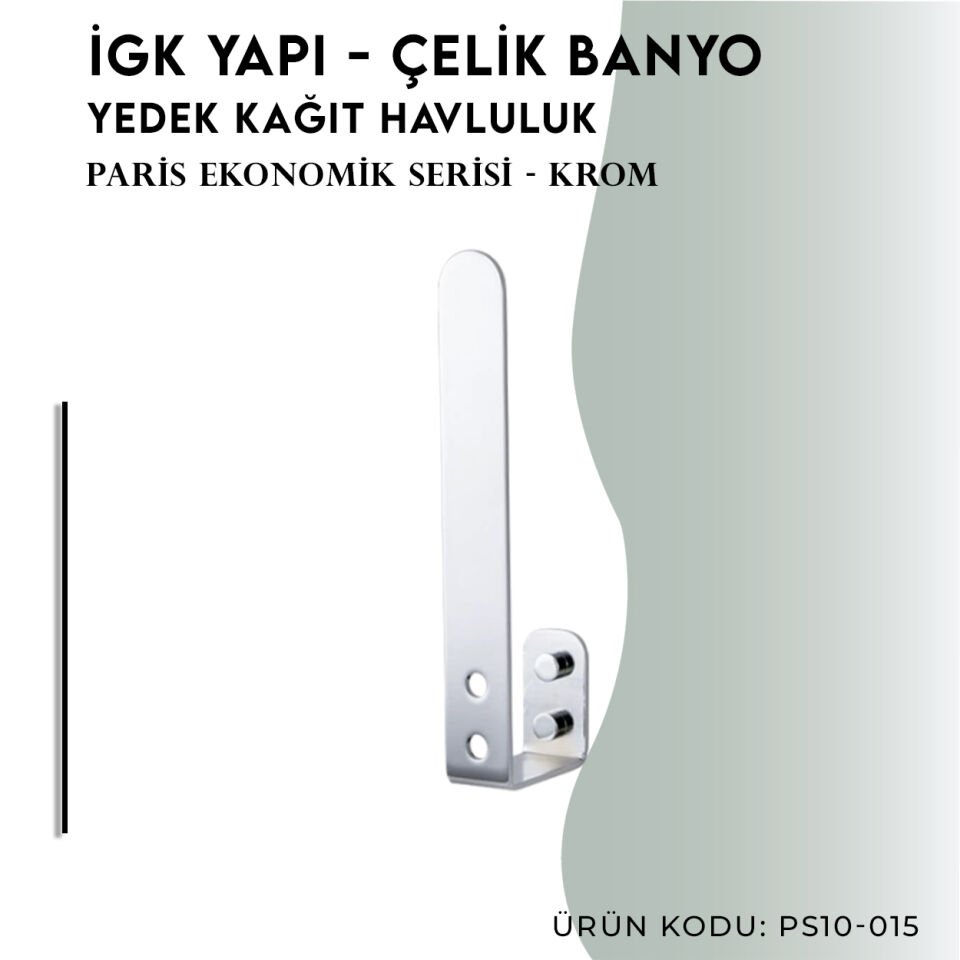 İGK YAPI - Çelik Banyo Paris Yedek Kağıt Havluluk (PS10-015)