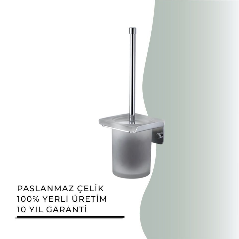 İGK YAPI - Çelik Banyo Paris Montajlı Klozet Fırçası (PS10-020)