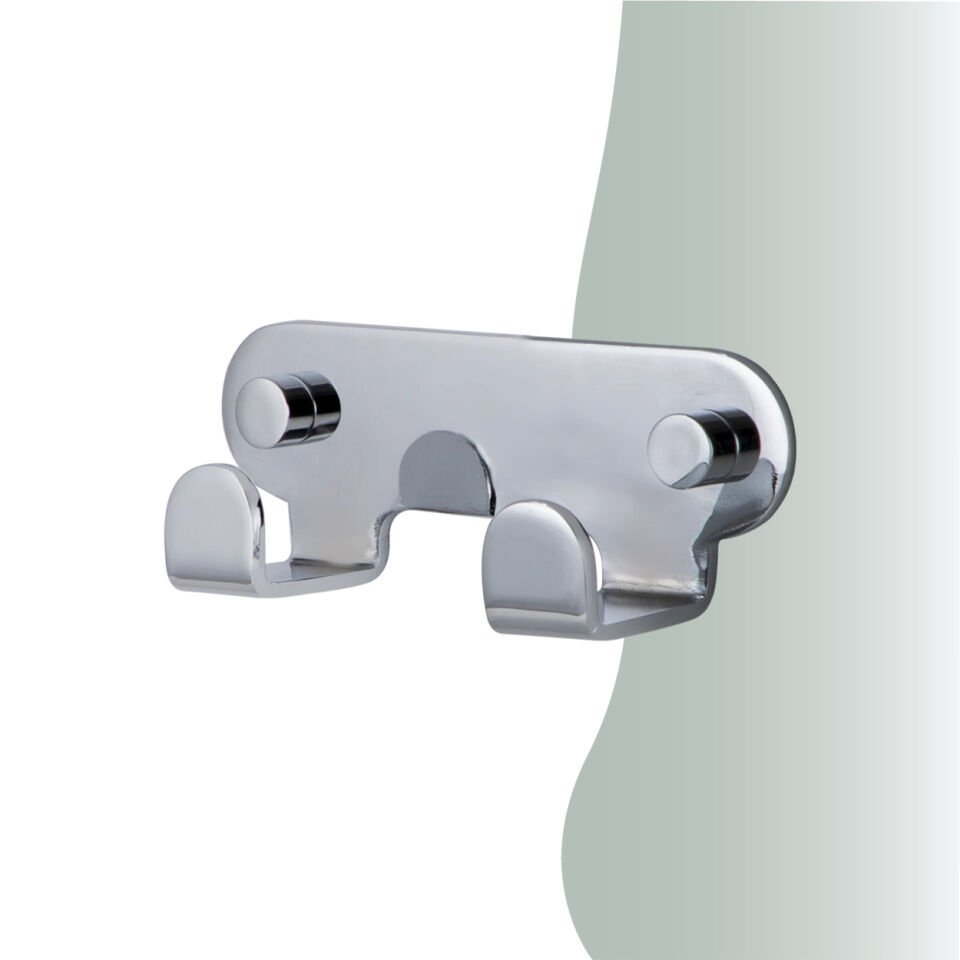 İGK YAPI - Çelik Banyo Paris İkili Askılık (PS10-022)