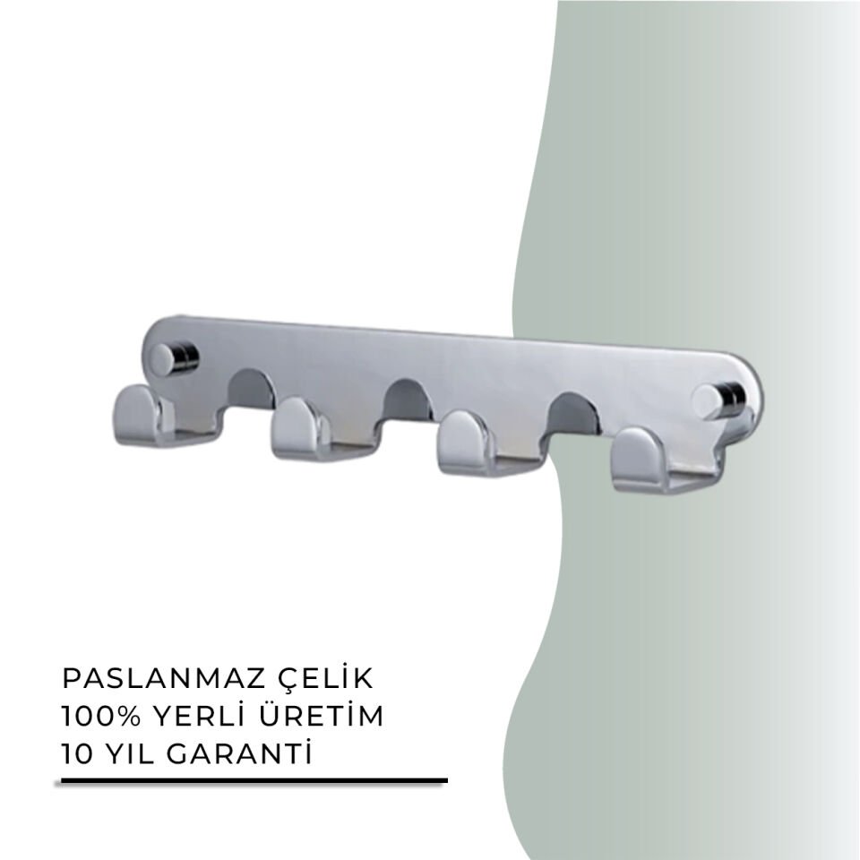 İGK YAPI - Çelik Banyo Paris Dörtlü Askılık (PS10-024)