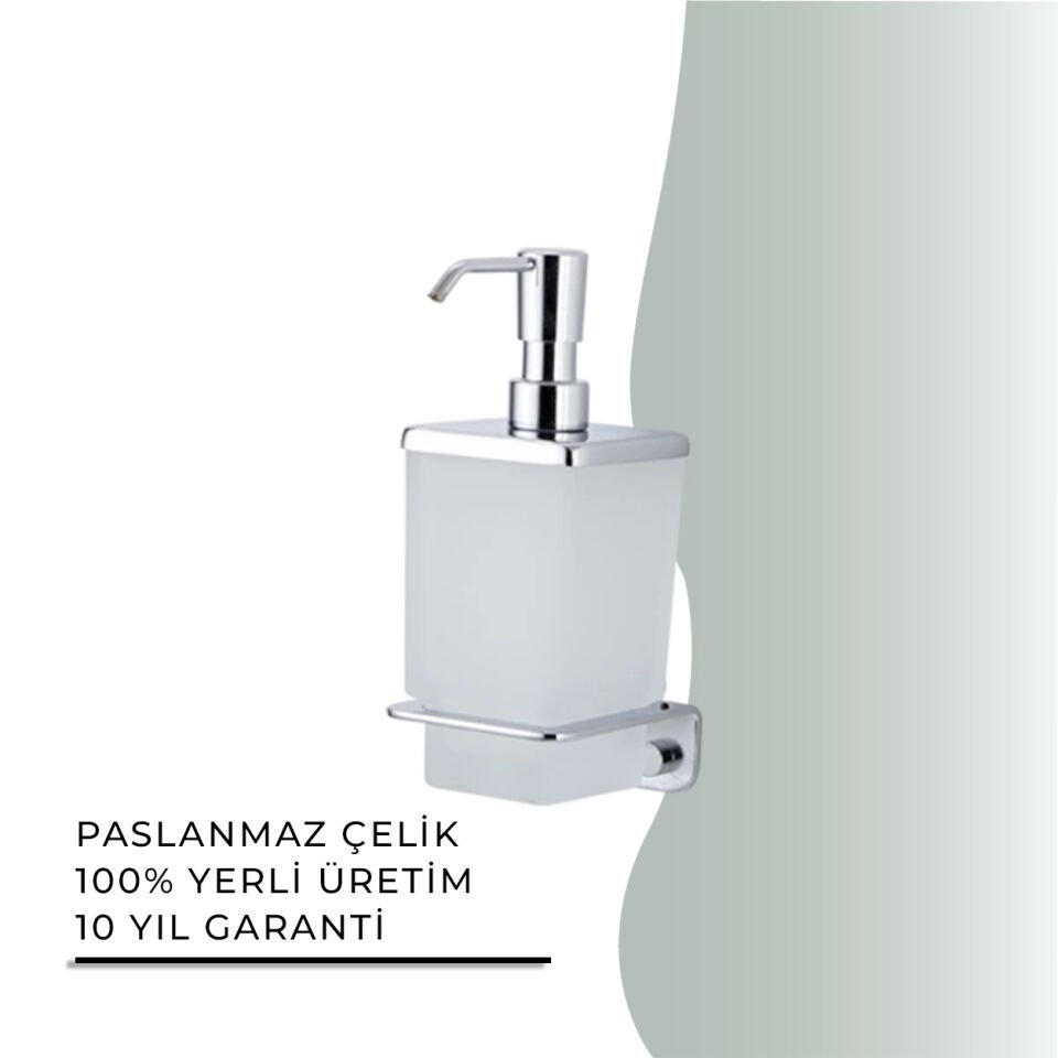 İGK YAPI - Çelik Banyo Paris Montajlı Sıvı Sabunluk (PS10-027)