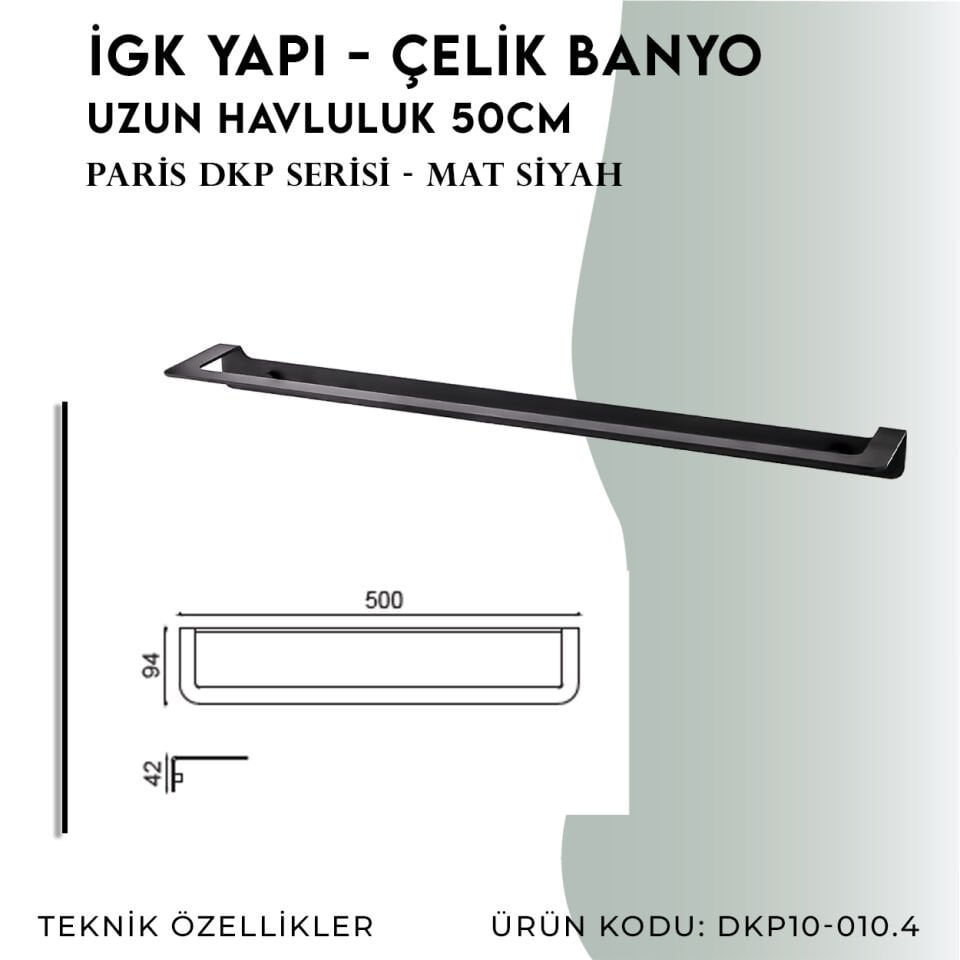 İGK YAPI - Çelik Banyo Paris Havluluk 50cm(DKP10-010.4)