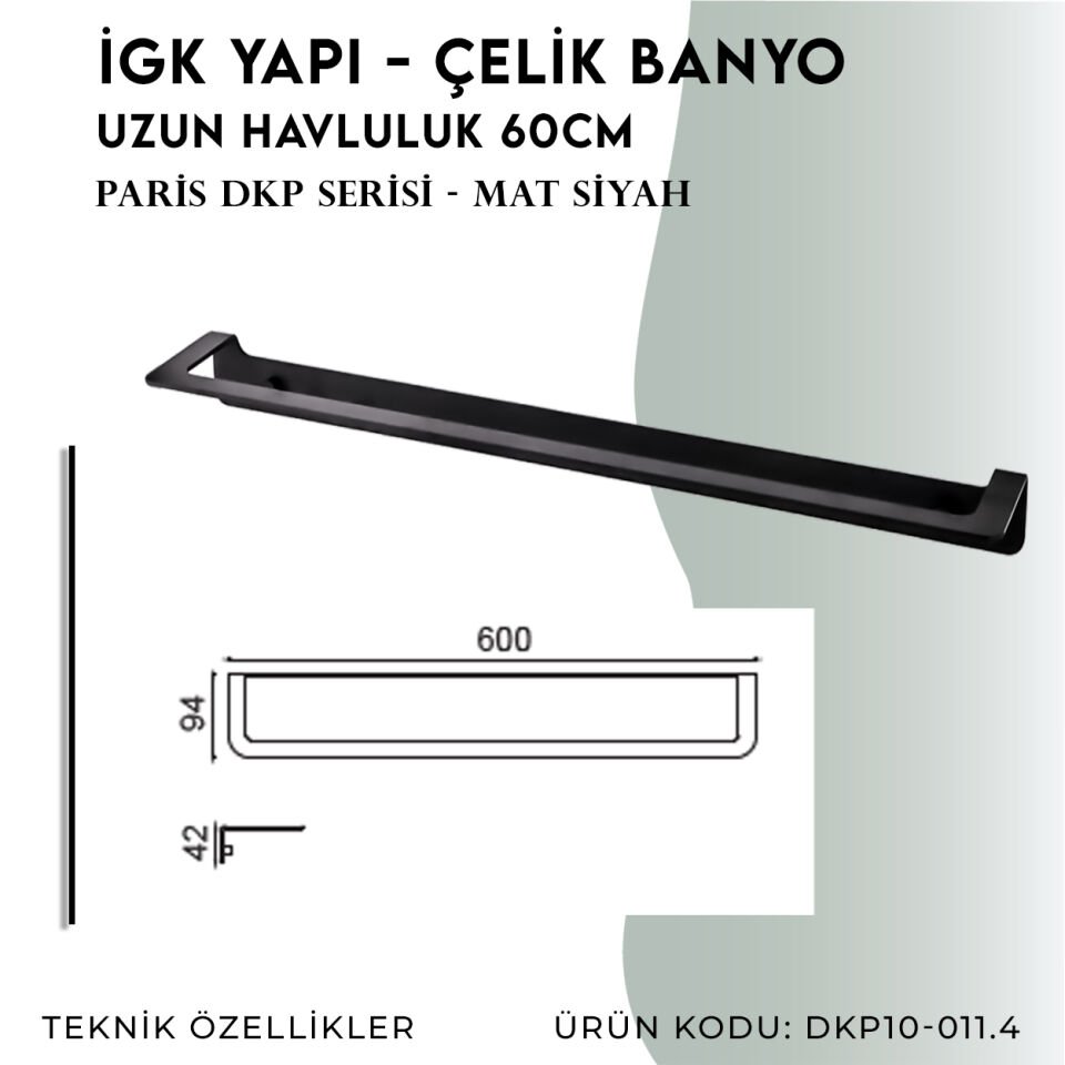 İGK YAPI - Çelik Banyo Paris Havluluk 60cm(DKP10-011.4)